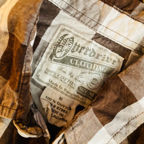 NWT Boy’s size Medium Overdrive button down shirt. - Picture 3 of 6